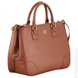 Tory Burch double zip Robinson tote